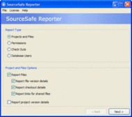 SourceSafe Reporter screenshot